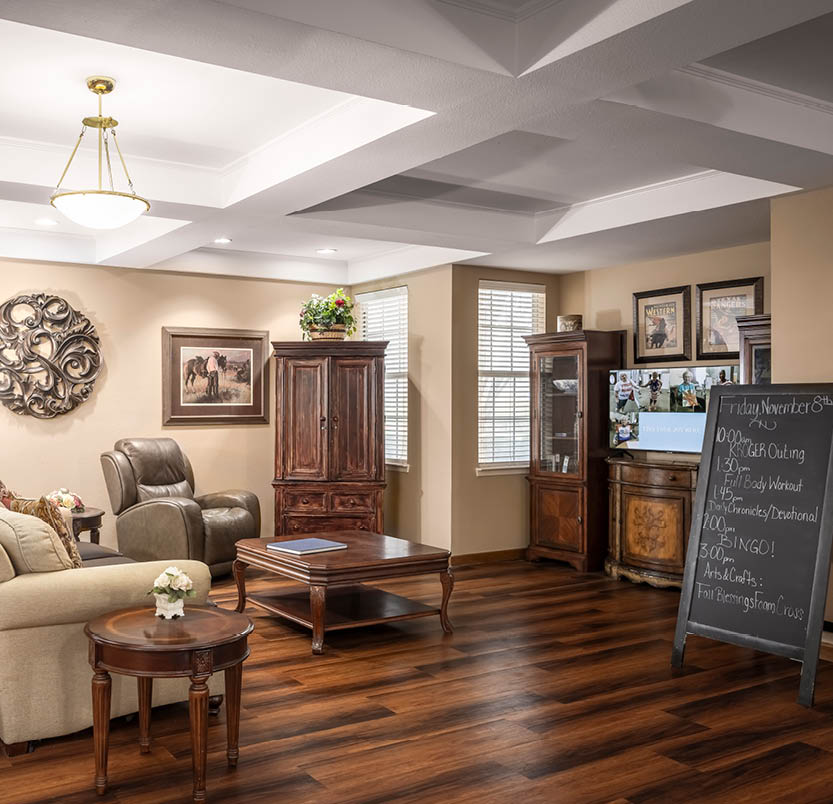 The Waterford on Cooper. A bright, spacious and contemporary model apartment in Arlington, Texas.