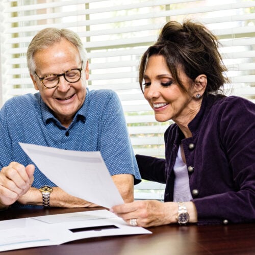 Financial planning help between a senior and family member
