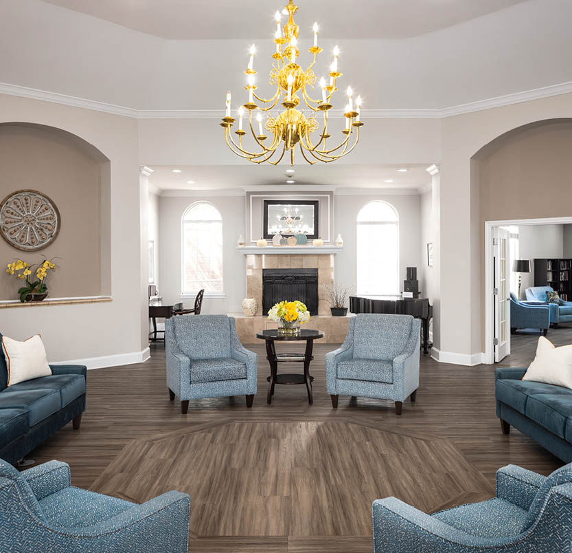 The Waterford at Plano commons area