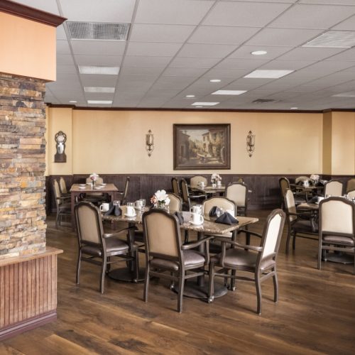 Elegant and spacious dining room at Rosemont in Humble, Texas