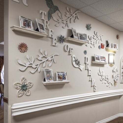 Tree of Dreams display at Rosemont senior living in Humble, Texas