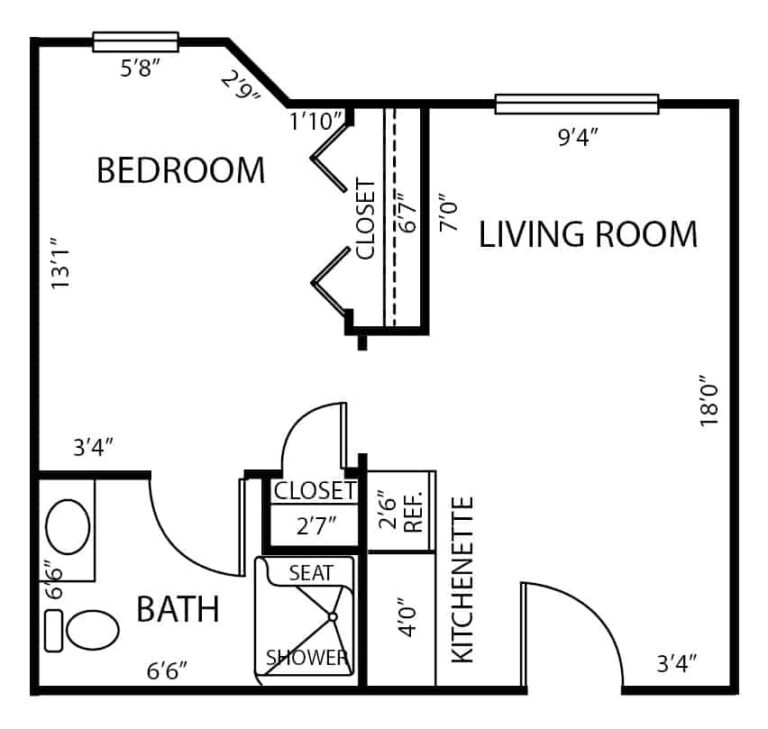One Bedroom - The Bluebird