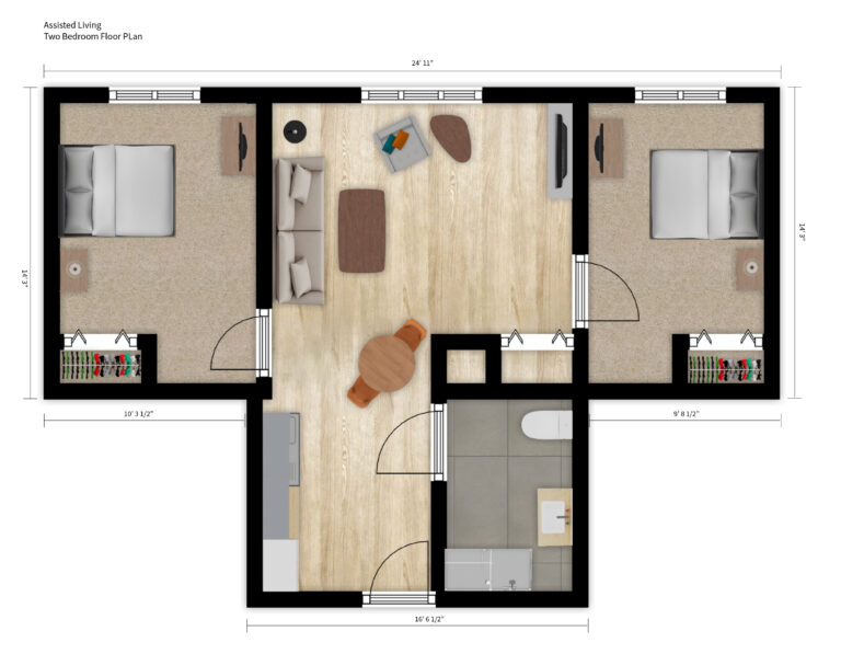 Waterford at Hartford 2 Bed wDims