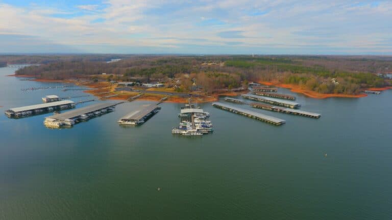 Sportsmans Marina on Lake Hartwell in Anderson, South Carolina.