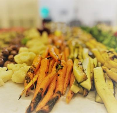 closeup image of vegetables at The Waterford at Ironbridge senior living community