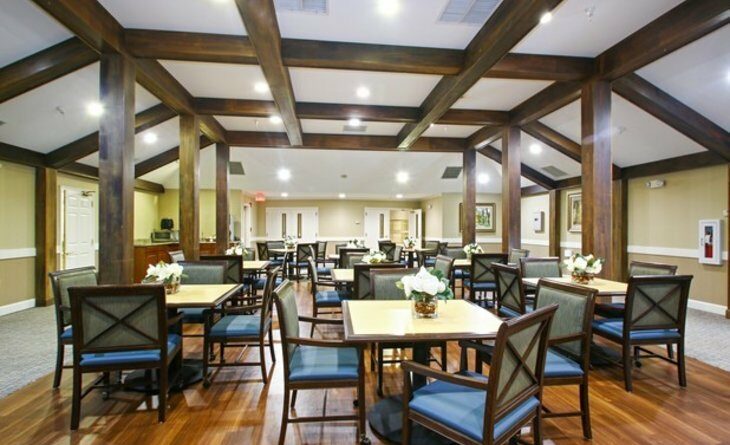 dining room space with multiple tables and chairs at laurelhurst and laurelwoods