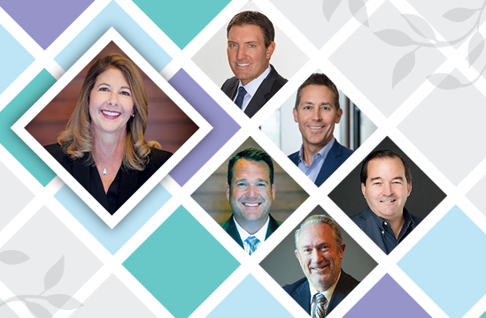 collage of 6 images, all of whom are on the leadership team
