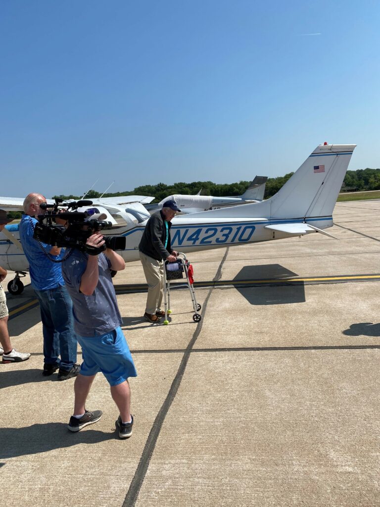 An Omaha retirement community made a Vietnam veteran's dreams come true by having him fly a plane.