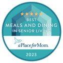 Best Meals and Dining in Senior Living award from A Place for Mom