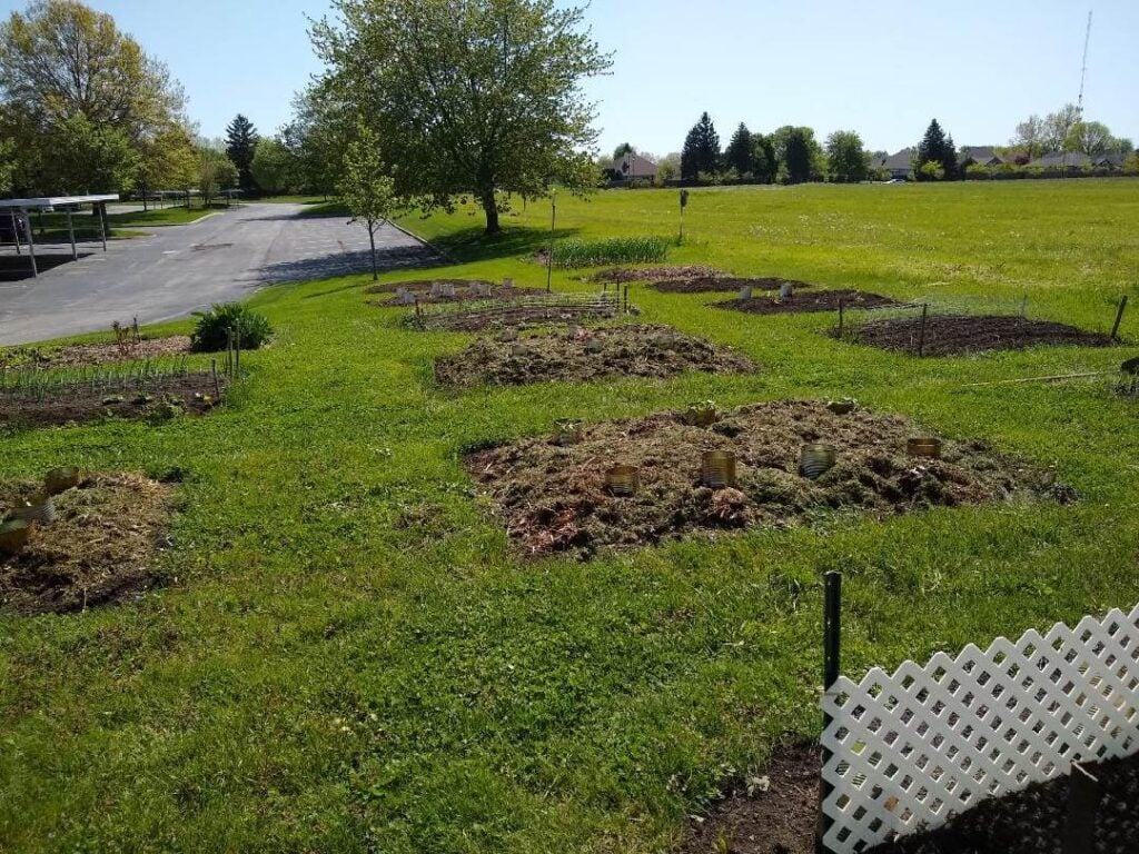 Gardening project at a senior living community