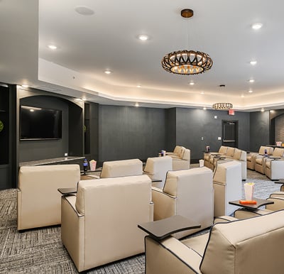 Theater room at the Anderson