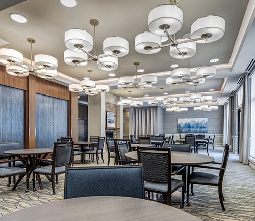 Dining area at Mayfield