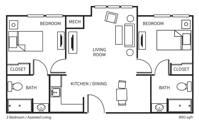 Summit Corners 2BR AL 890sqft