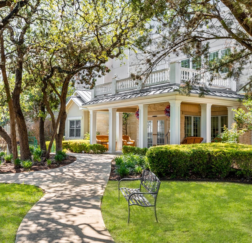 The Waterford at Shavano Park courtyards