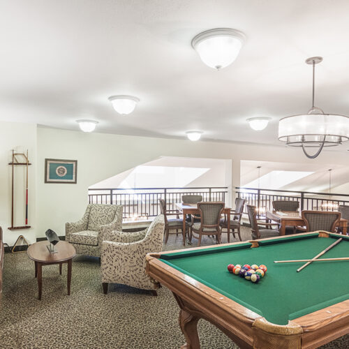 Club room at White Bear Lodge Sky Active