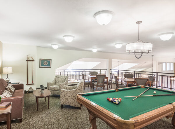 Club room at White Bear Lodge Sky Active
