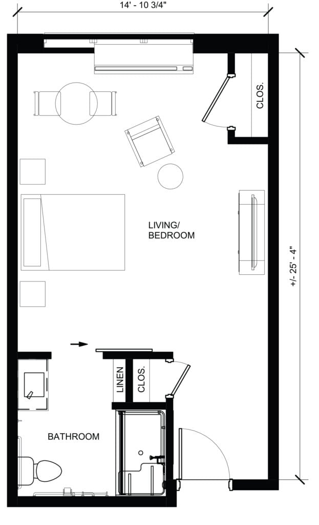 The Ashton at Mayfield Heights Floor Plan Memory care studio