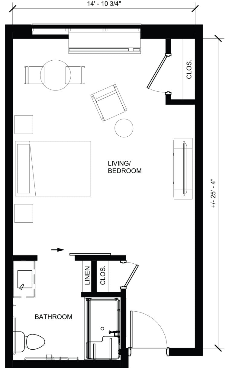 The Ashton at Mayfield Heights Floor Plan Memory care studio