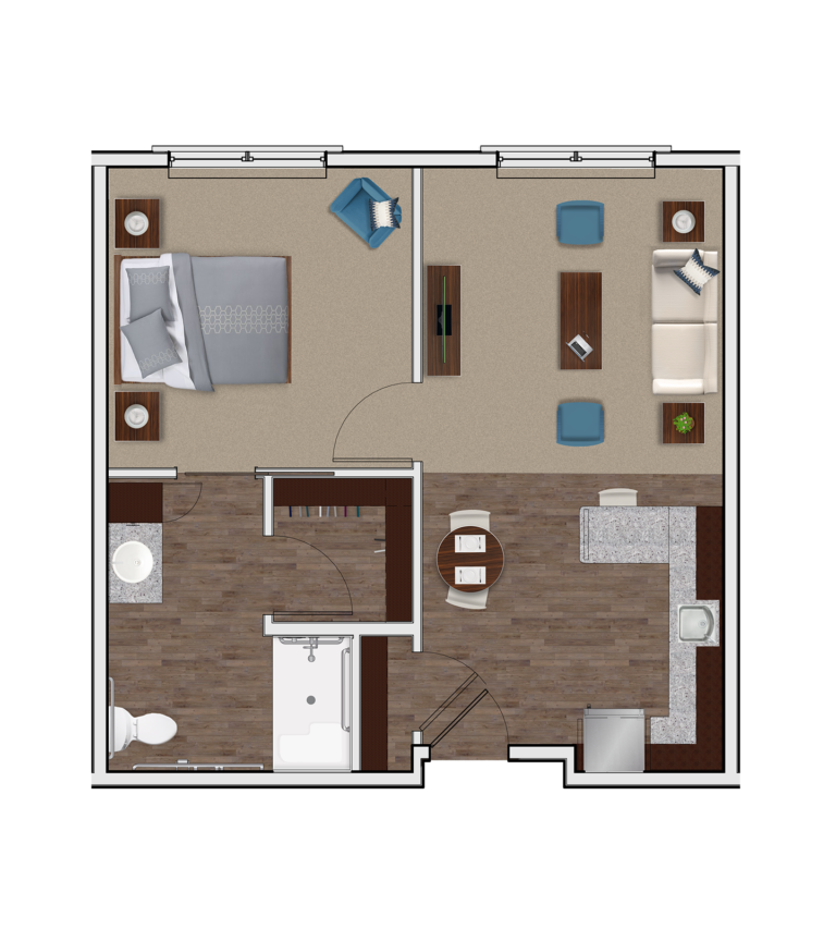The Ashton on Anderson AL one bedroom