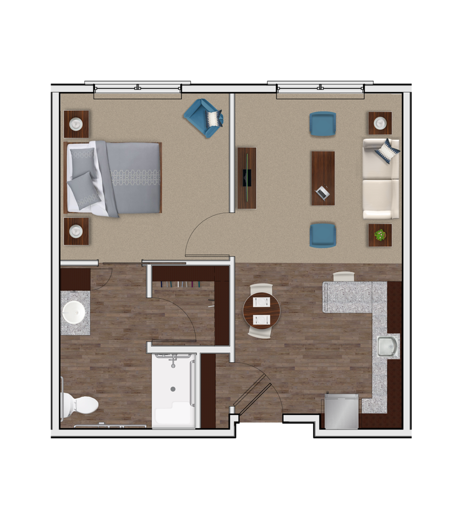 The Ashton on Anderson AL one bedroom