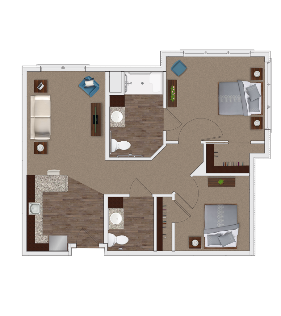 The Ashton on Dorsey two bedroom