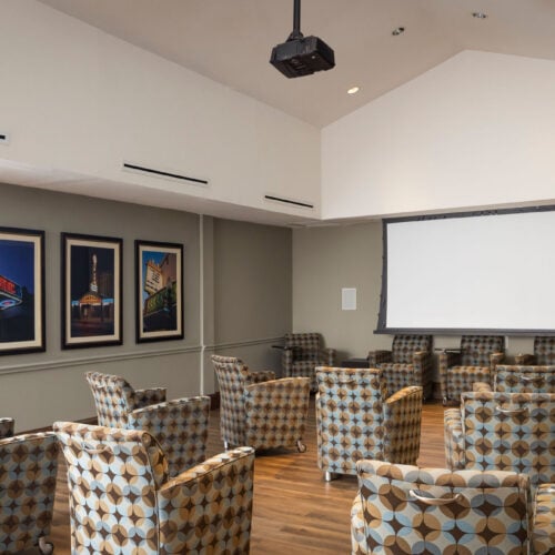 The Waterford at Round Rock theater room
