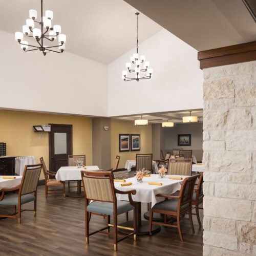 The Waterford at Round Rock dining room