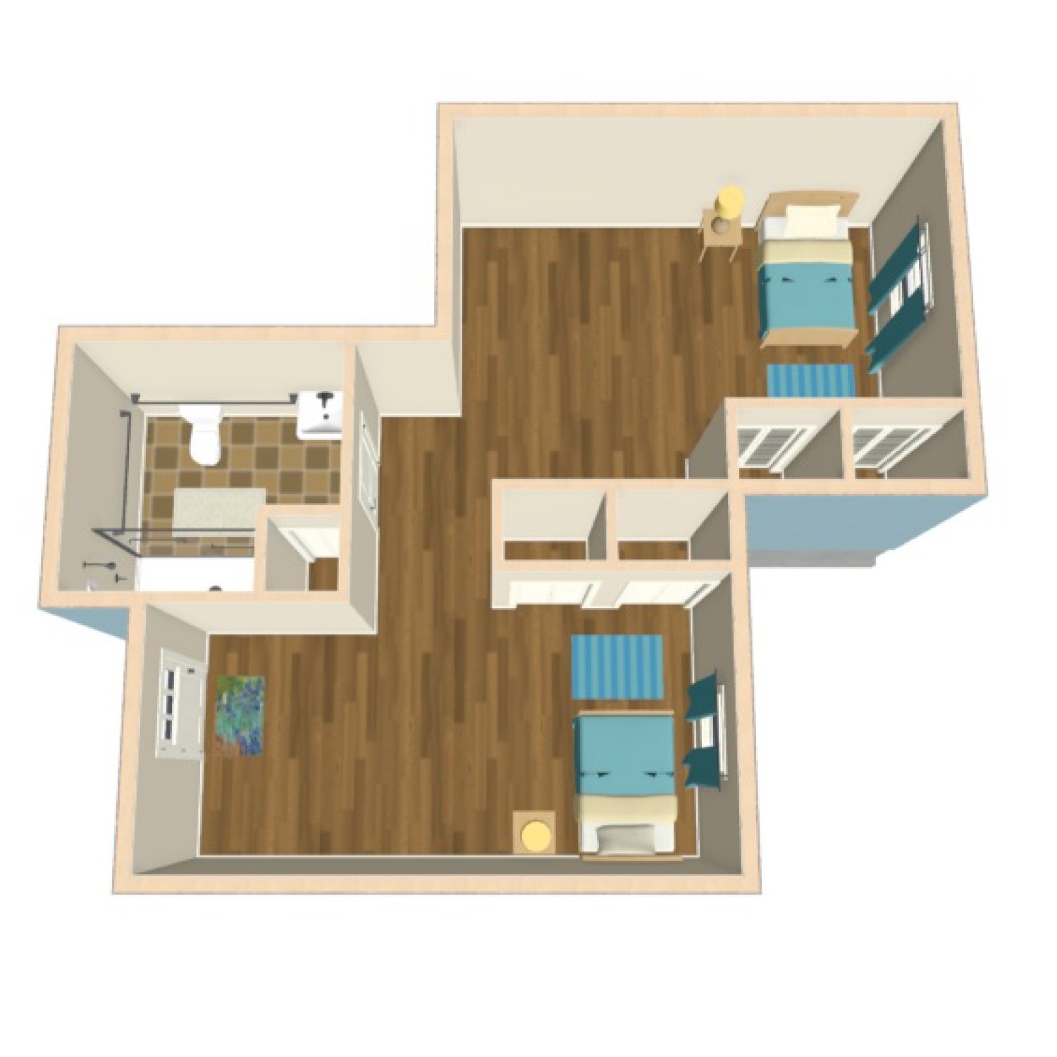The Waterford at Shavano Park memory care shared studio floor plan