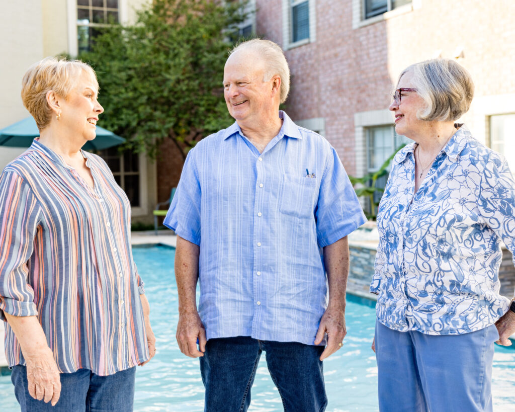 friends gathering at a community