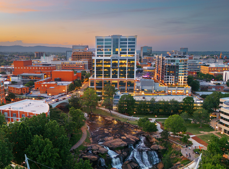 Downtown view of Florence, South Carolina