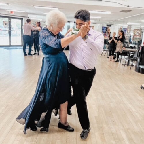 Tree of Dreams wish fulfilled as a resident dances with family.