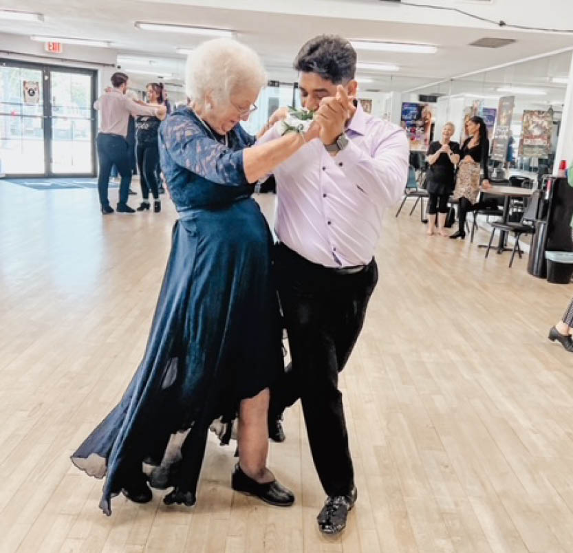 Tree of Dreams wish fulfilled as a resident dances with family.
