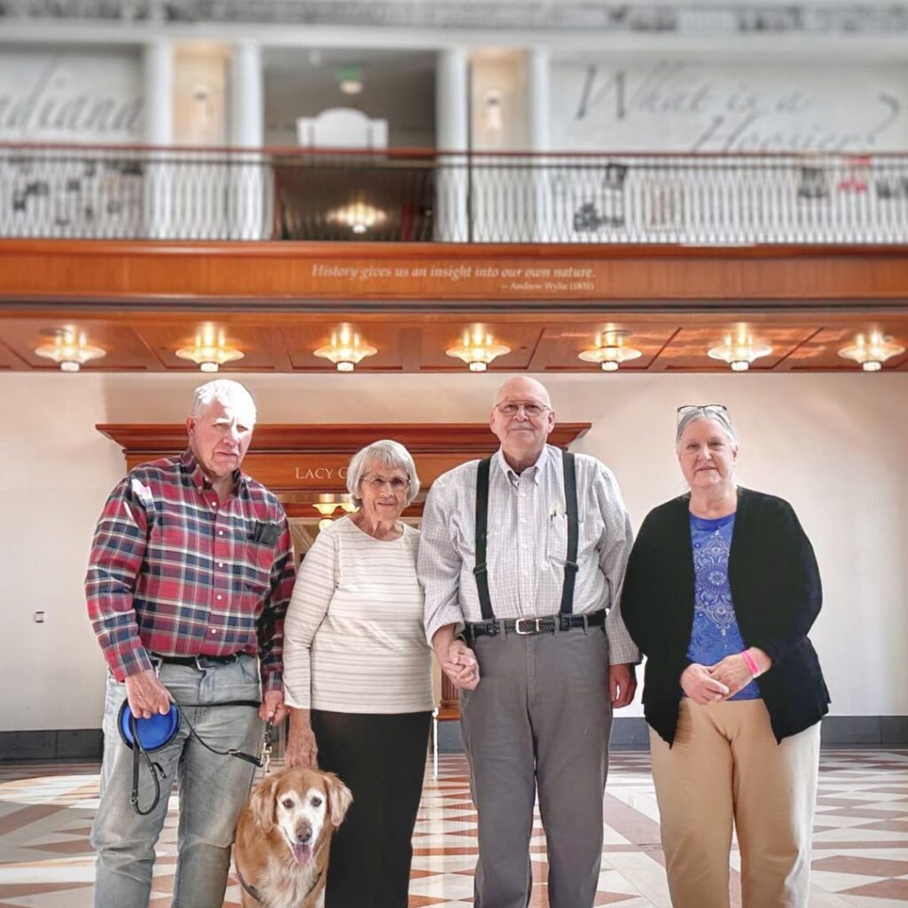 Residents enjoy the Indiana Historical Society