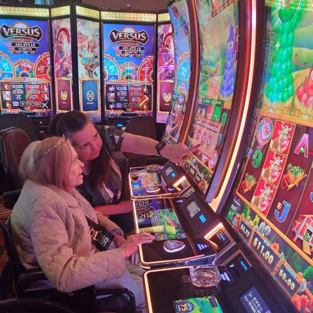 Resident goes to casino for the first time with Tree of Dreams