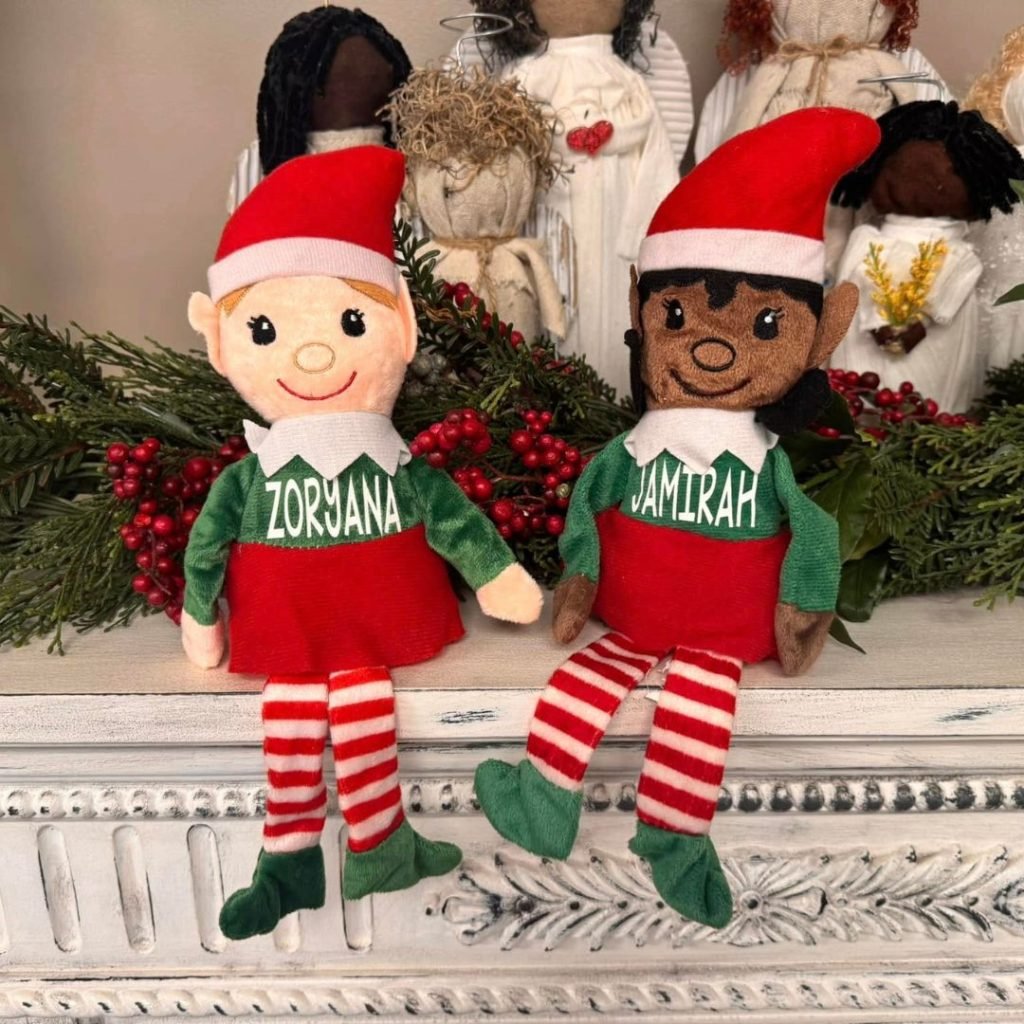 Two elf dolls given to North Pointe team