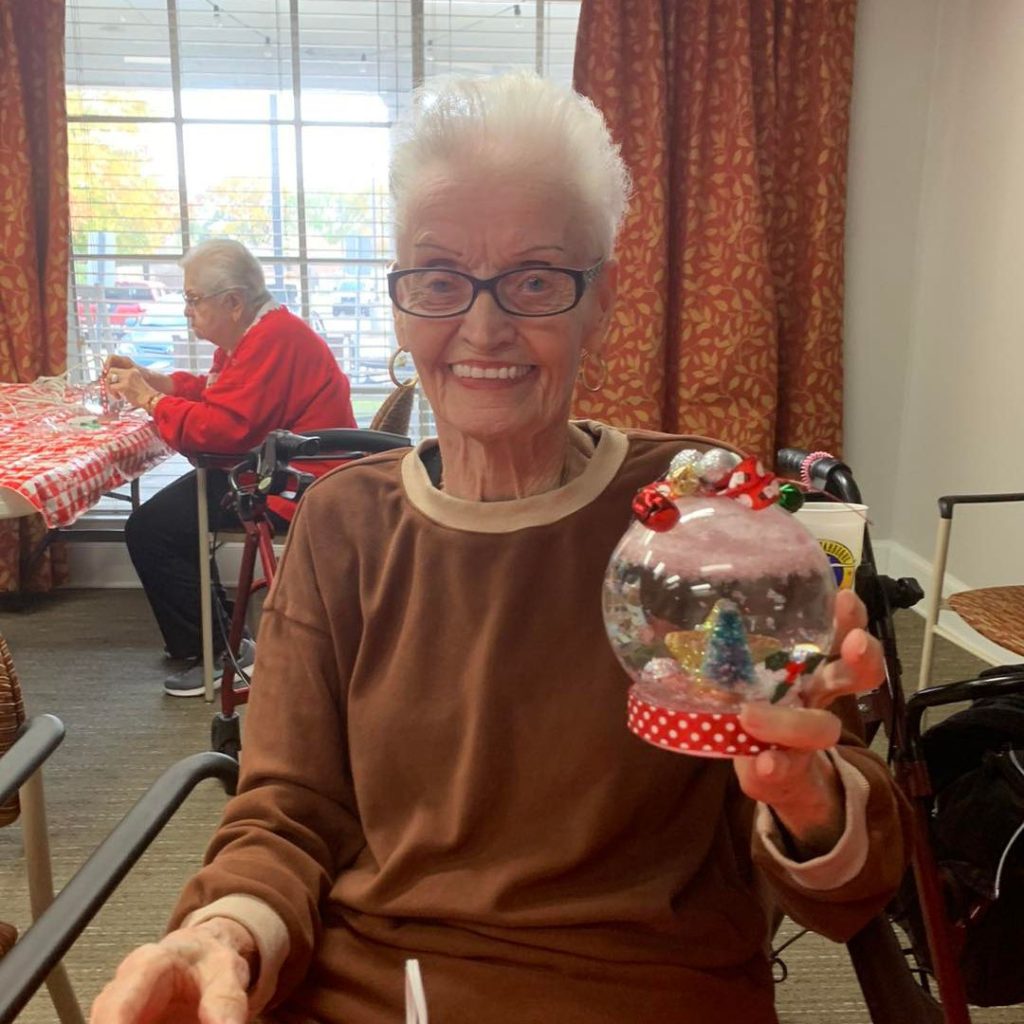 Residents create snowglobes
