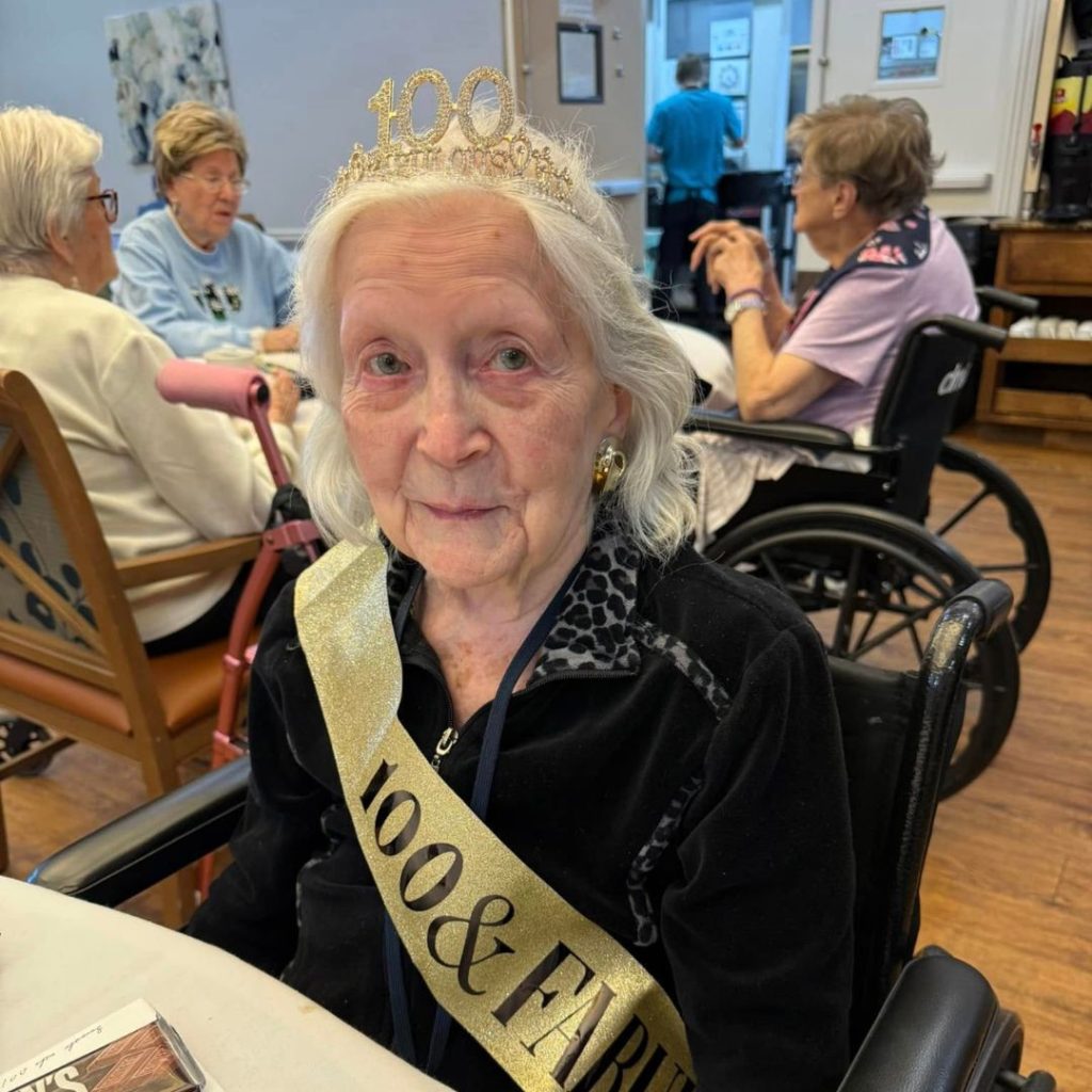 Resident celebrates 100th birthday