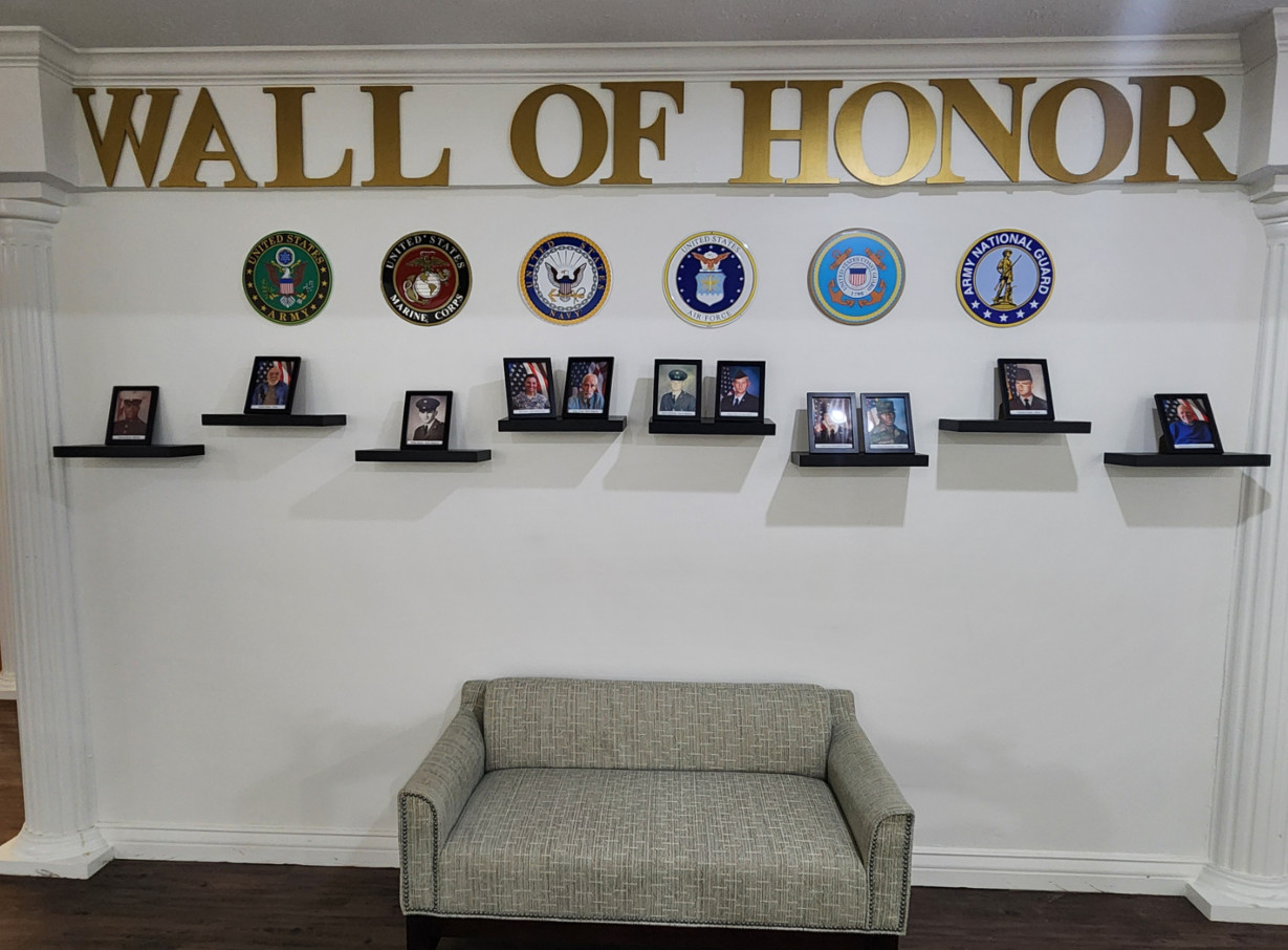 Wall of Honor at Greenbriar Village in Indianapolis