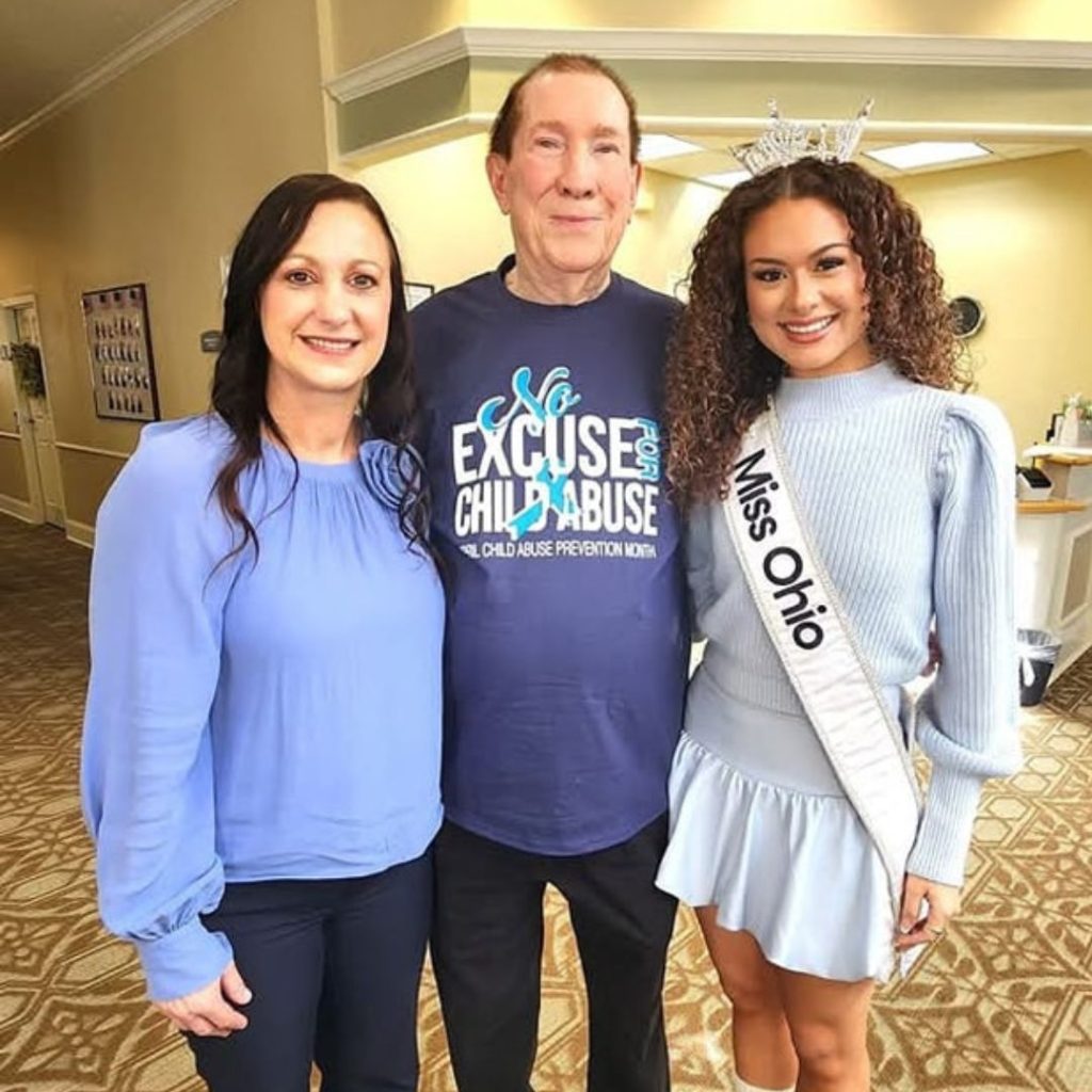 Waterford at Mansfield group poses for Wear Blue Day