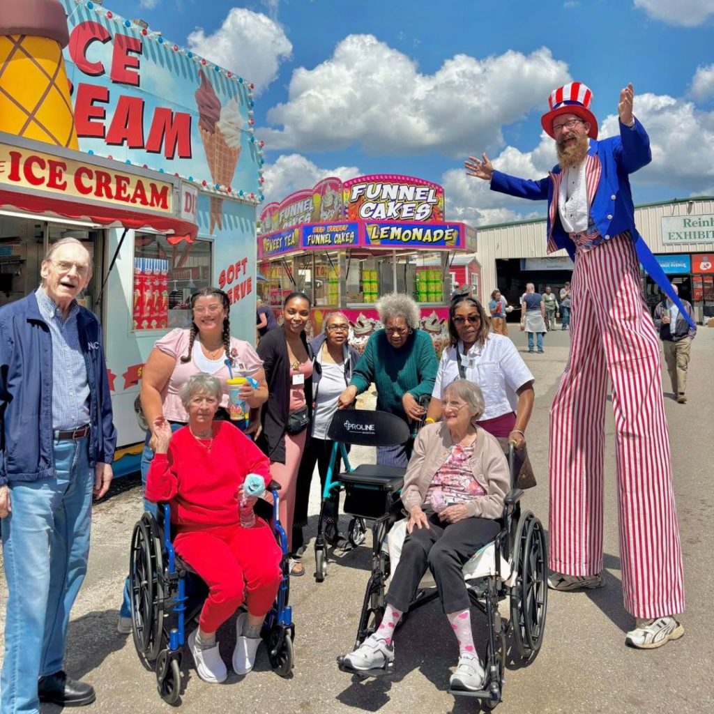 Team and residents visit county fair