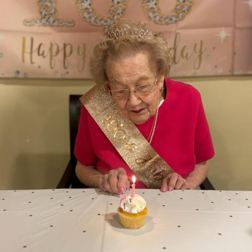 Marge blows out her candle