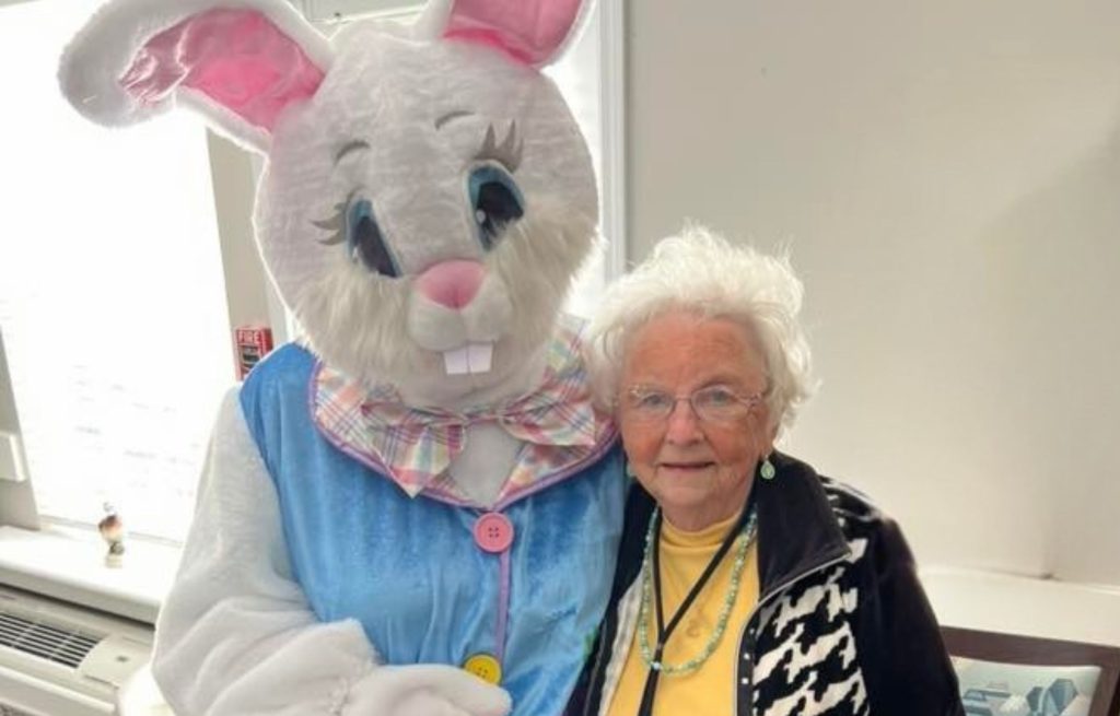 Easter bunny with resident feature image