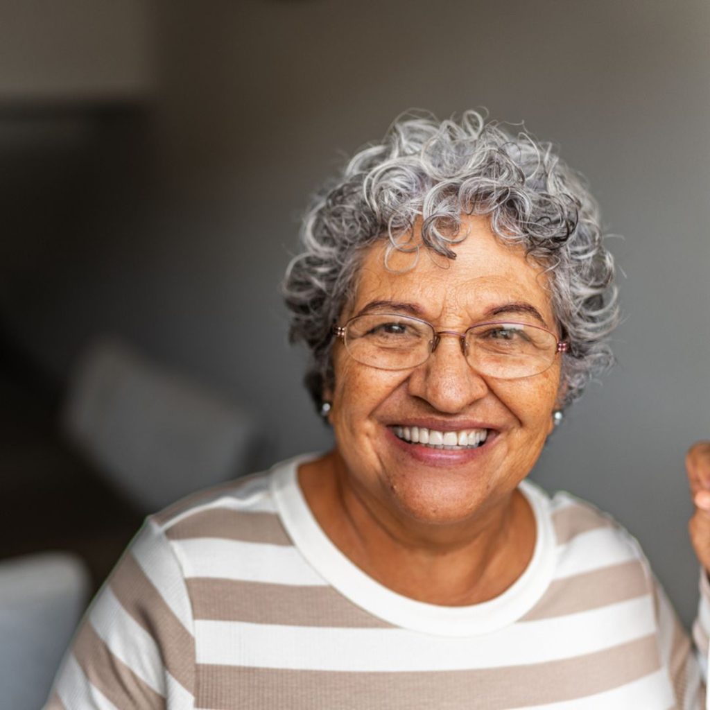 Senior smiling