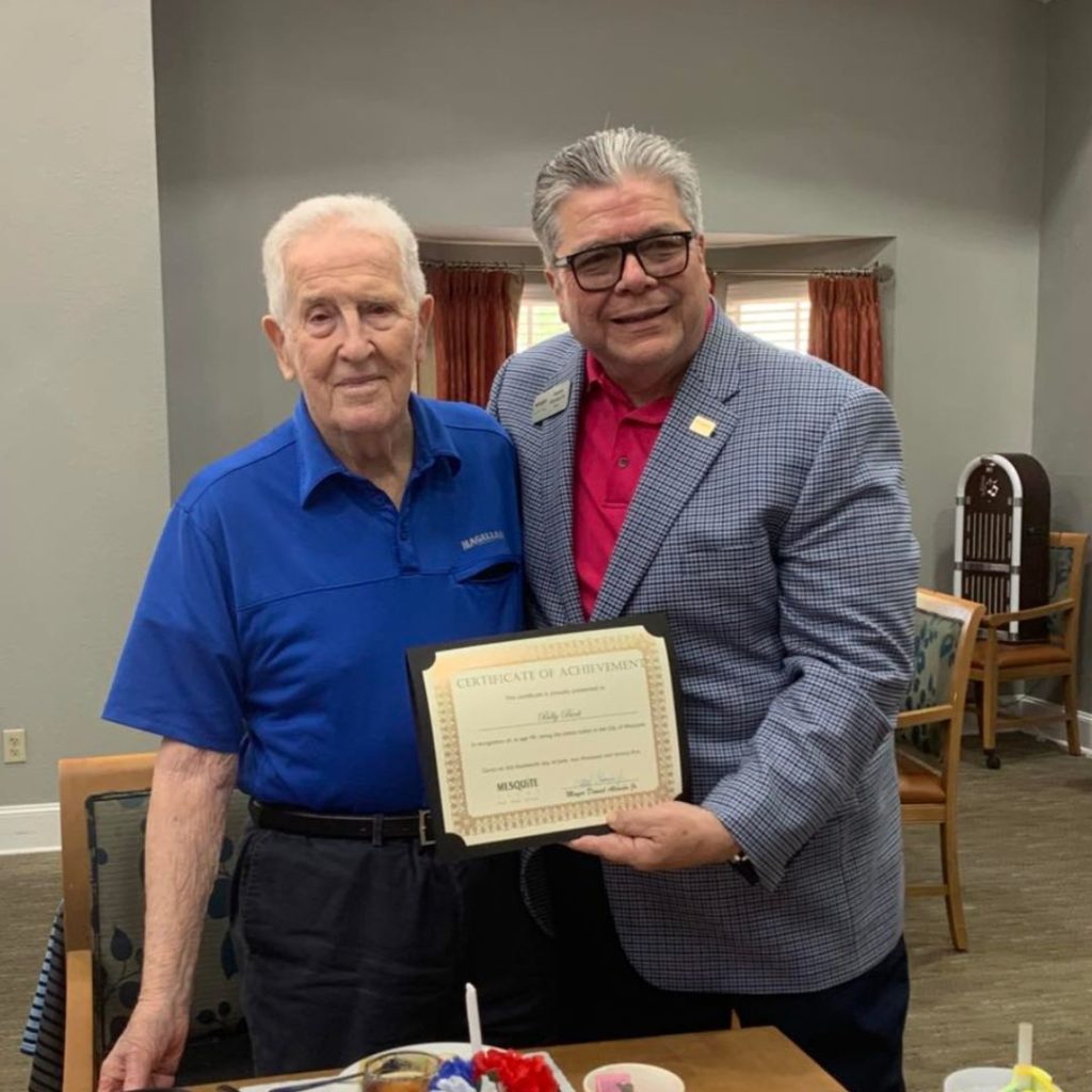 Resident Billy honored by mayor