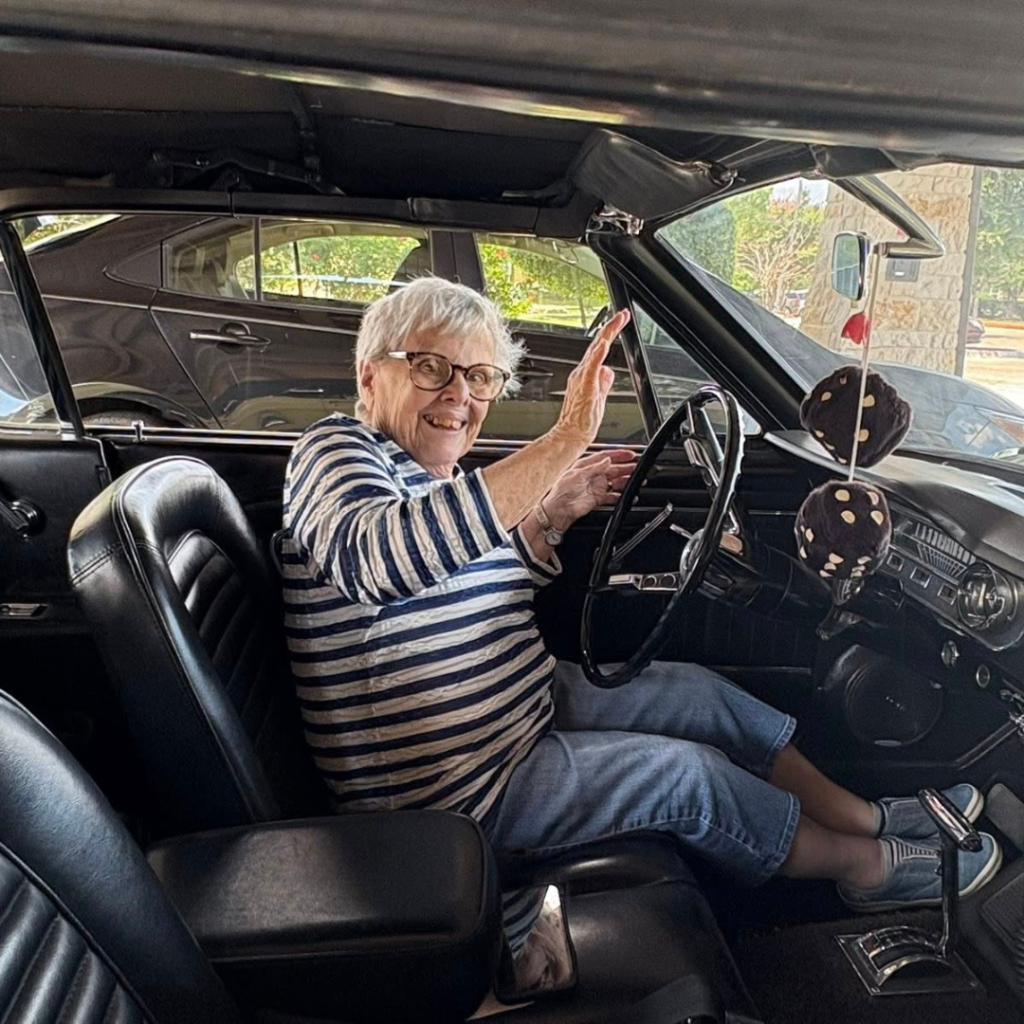Round Rock resident sitting behind the wheel