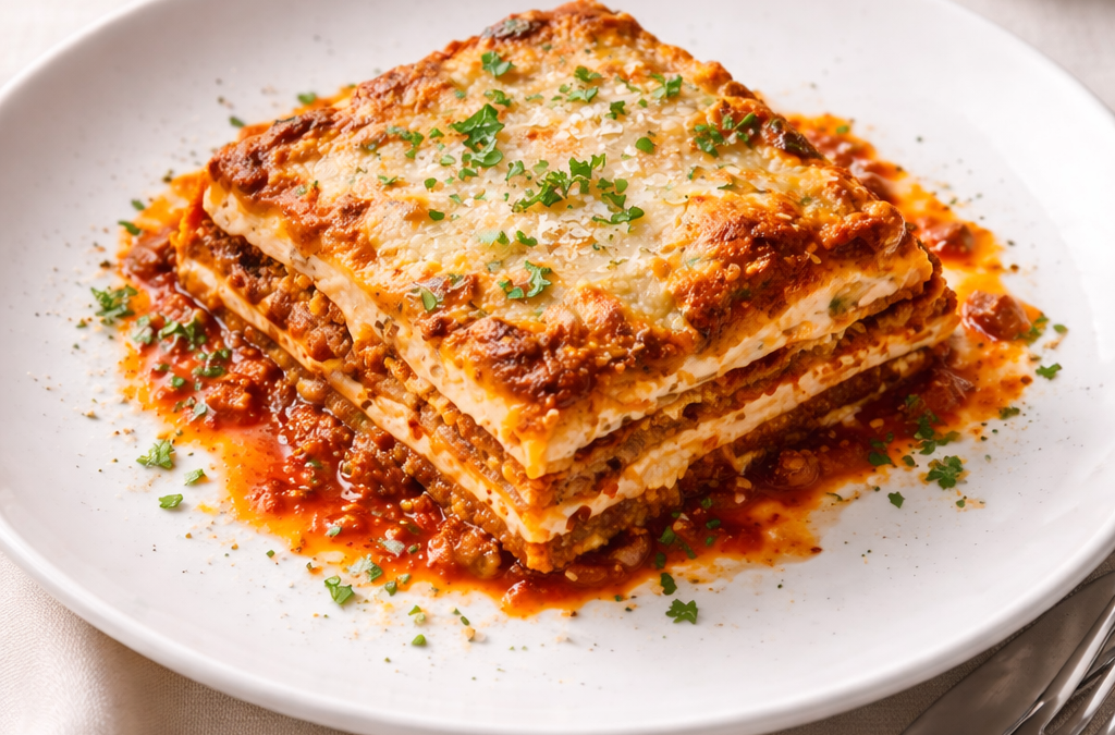 Dining Experience Fresh Baked Lasagna