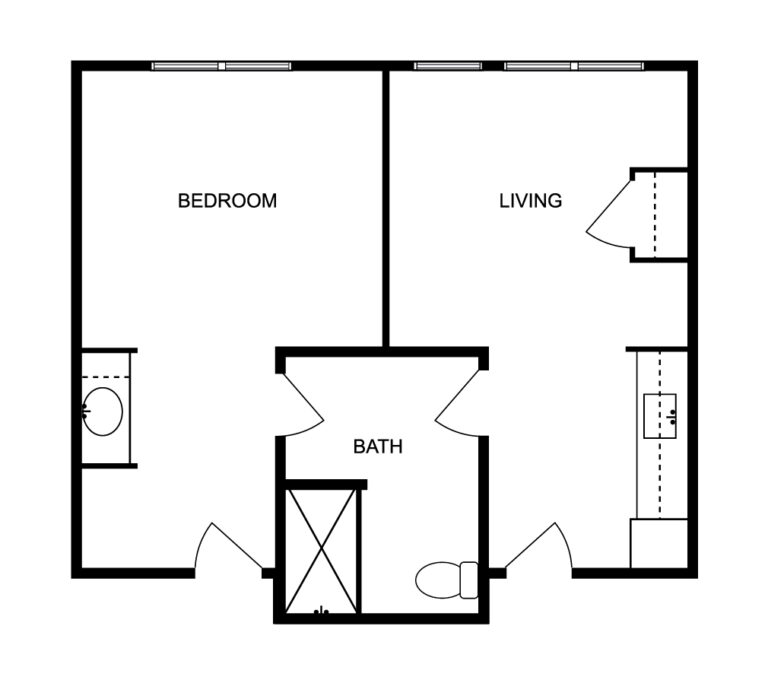 The Jasper of Mansfield Assisted Living 1Bedroom Deluxe