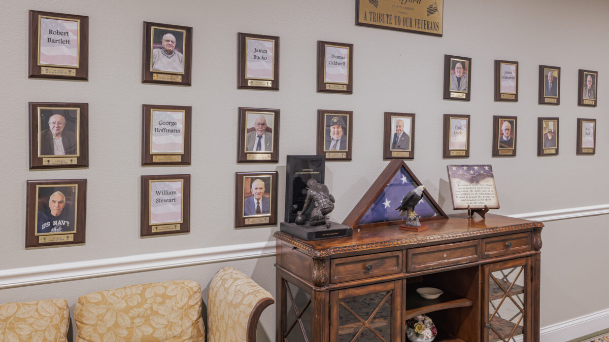 The Waterford at Levis Commons Interior WallofHonor 01