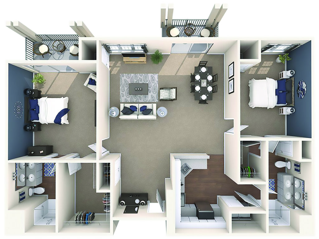 IL 2BED2BATH Boardwalk