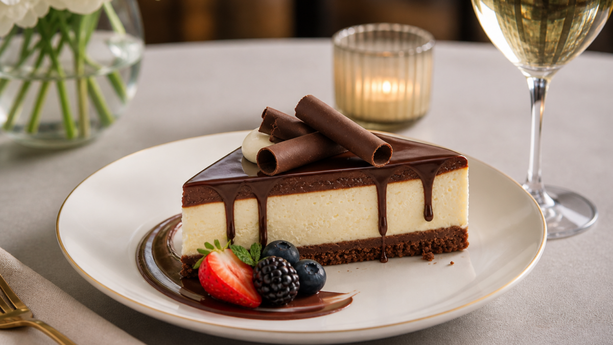 created stock cheesecake chocolate